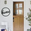 Home Metal Wall Art, Home Circular Wall Decor, Metal Wall Decor, Home Decor, Home Wall Decor, Metal Wall Art Words
