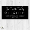 Personalized Name Lake House Metal Signs, Family Name Lake House Est Date Metal Sign, Lake House Decor, Lake House Sign