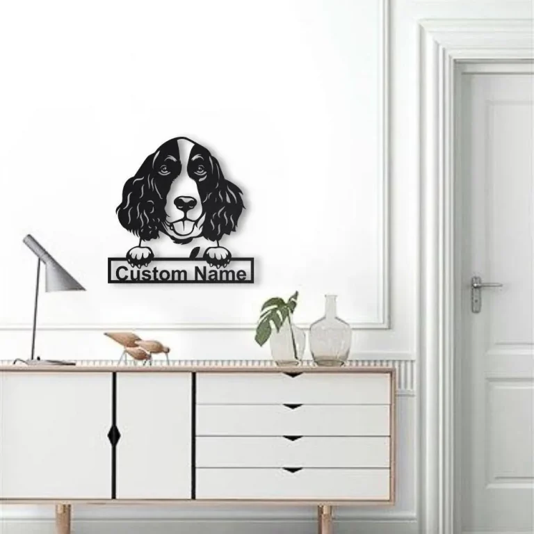 Springer Spaniel Sign Personalized English Springer Spaniel Metal Sign Art, Custom Springer ...