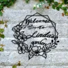 Welcome To The Garden Metal Signs, Custom Garden Sign, Garden Decor, Garden Metal Art, Welcome Sign, Flower Garden Metal Sign