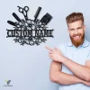 Personalized Hair Stylist Metal Sign Art, Custom Hair Stylist Monogram Metal Sign, Hair Stylist Gifts, Job Gift, Hair Salon Gift