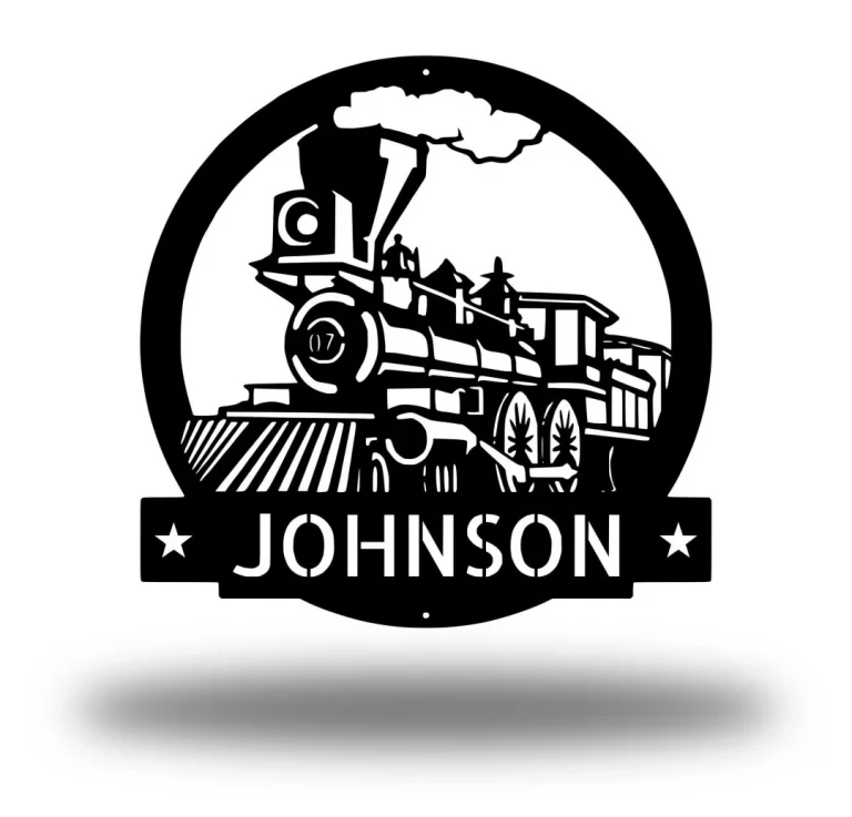 Train Metal Sign - Metal Wall Decor, Custom Metal Name Sign ,christmas Gift For Him, Name Metal Sign, Fathers Day Gift