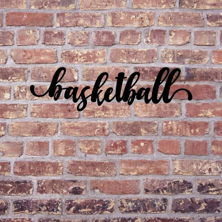 Basketball Sign Cut Metal Sign, Wall Decor Metal Sign, Home Decor Metal Art