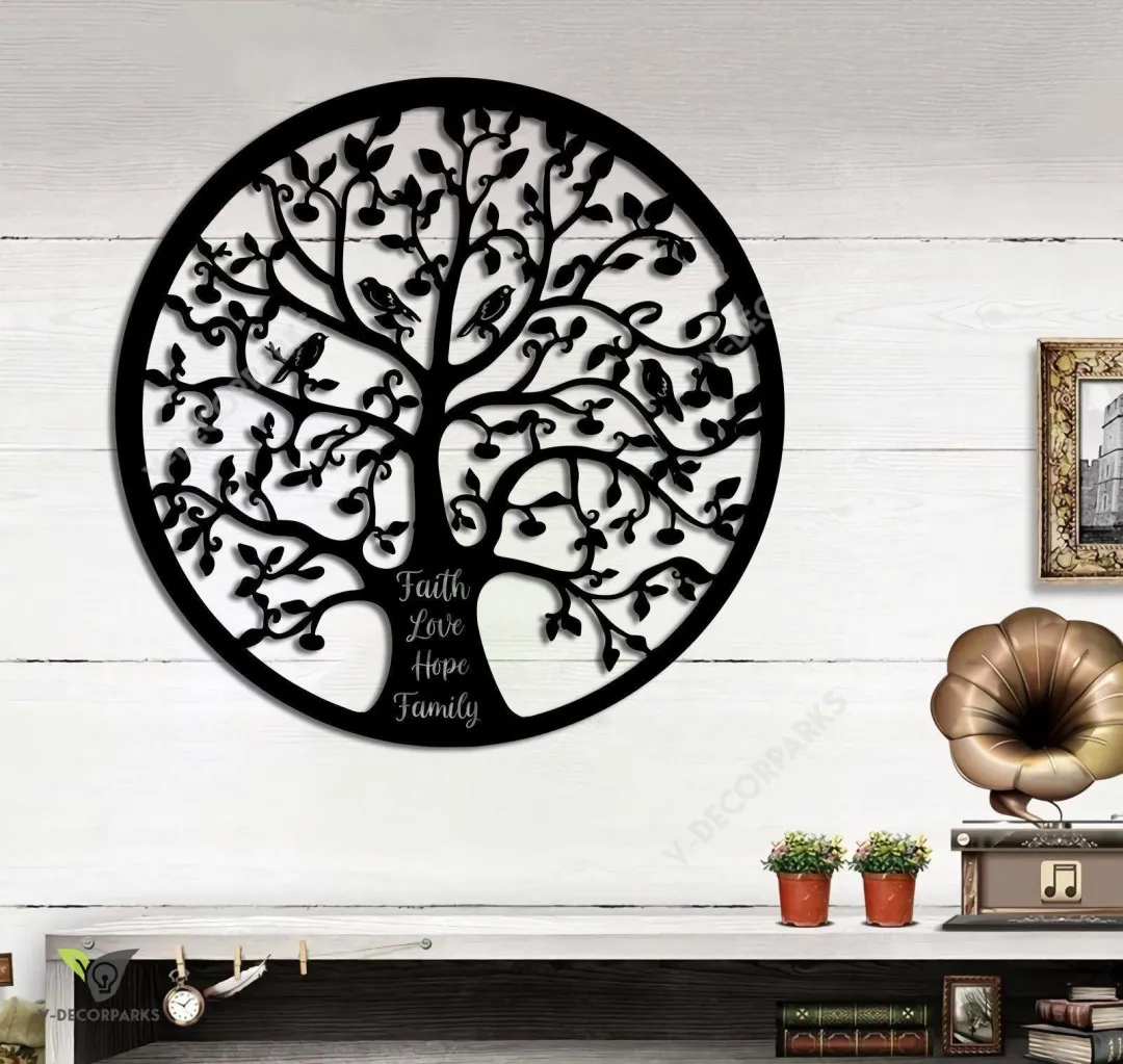 il_fullxfull.3080945754_fhoo_e29dad91-ae1b-4328-bc91-84546c43ae59.webp Personalized Tree Of Life Metal Sign, Family Last Name Outdoor, Use Wedding Gift, Custom First Names Front Door, Patio Metal Wall Decor