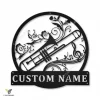 Personalized Trombone Monogram Metal Sign Art, Custom Trombone Monogram Metal Sign, Trumpet Gifts For Funny, Musical Instrument Gift