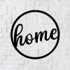 Home Metal Wall Art, Home Circular Wall Decor, Metal Wall Decor, Home Decor, Home Wall Decor, Metal Wall Art Words