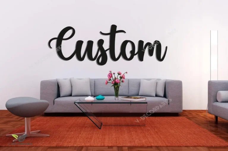 Custom Metal Haven Script Words, Custom Wall Decorations,custom Metal Words, Your Custom Text, Custom Name Script Metal Sign,welcome Sign