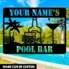 Pool Bar Metal Signs, Outdoor Tiki Bar, Pool Bar Sig, Beach Sign, Custom Metal Bar Sign, Pool Bar Drink Sign, Home Bar Sign