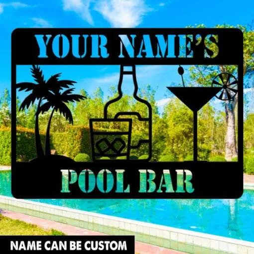 il_fullxfull.3089215075_l6lh_1024x1024_2x_c1551ab4-53e7-45fe-a3db-42091254227e.webp Pool Bar Metal Signs, Outdoor Tiki Bar, Pool Bar Sig, Beach Sign, Custom Metal Bar Sign, Pool Bar Drink Sign, Home Bar Sign