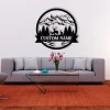 Deer Sign, Deer Hunter Gift, Deer Camp Sign, Deer Antler Decor, Christmas Gift For Him, Deer Name Metal Sign, Fathers Day Gift, Deer Metal