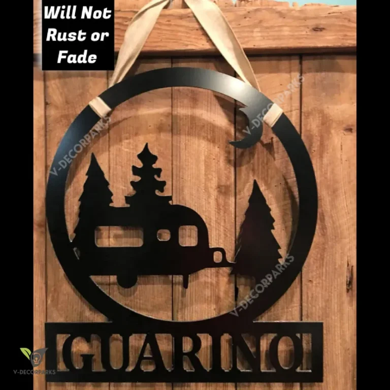 Campsite Family Name Decor, Established Date, Camper Decor Sign, Campground Father's Day Gift, Birthday, Anniversary Outdoor Decor