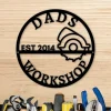 Personalized Workshop Sign - Personalized Fathers Day Gift - Fathers Day Gift - Personalized Metal Sign - Custom Name Sign - Workshop Sign