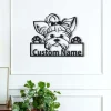Personalized Yorkie Dog Metal Sign Art, Custom Yorkie Dog Metal Signfather's Day Gift, Pets Gift, Birthday Gift