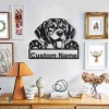 Personalized Beagle Dog Metal Sign Art, Custom Beagle Dog Metal Sign, Dog Gift, Birthday Gift, Animal Funny