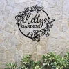 Personalized Garden Metal Sign, Garden Decor, Custom Name, Gift For Gardener, Gift For Plant Mom, Garden Accessories, Outdoor Decor
