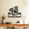 Personalized English Bulldog Metal Sign Art, Custom English Bulldog Metal Sign, Father's Day Gift, Pets Gift, Birthday Gift