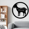 Goat Farm Metal Sign, Custom Goat Sign, Personalized Goat Barn Sign, Goat Metal Wall Art, Goat Farmer Gift, Farmhouse Decor, Goat Ranch