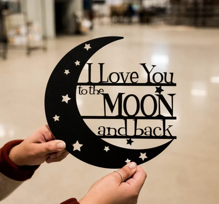 I Love You To The Moon And Back Sign, Nursery Decor, Nursery Sign, Kids Bedroom Sign, Above Crib Signs Birthday Gift, Baby Room Decor