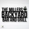 Personalized Bar & Grill Sign, Personalized Outdoor Sign,custom Bar And Grill Sign, Personalized Metal Bbq Sign, Outdoor Kitchen Metal Signs