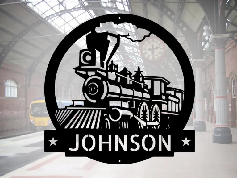 Train Metal Sign - Metal Wall Decor, Custom Metal Name Sign ,christmas Gift For Him, Name Metal Sign, Fathers Day Gift