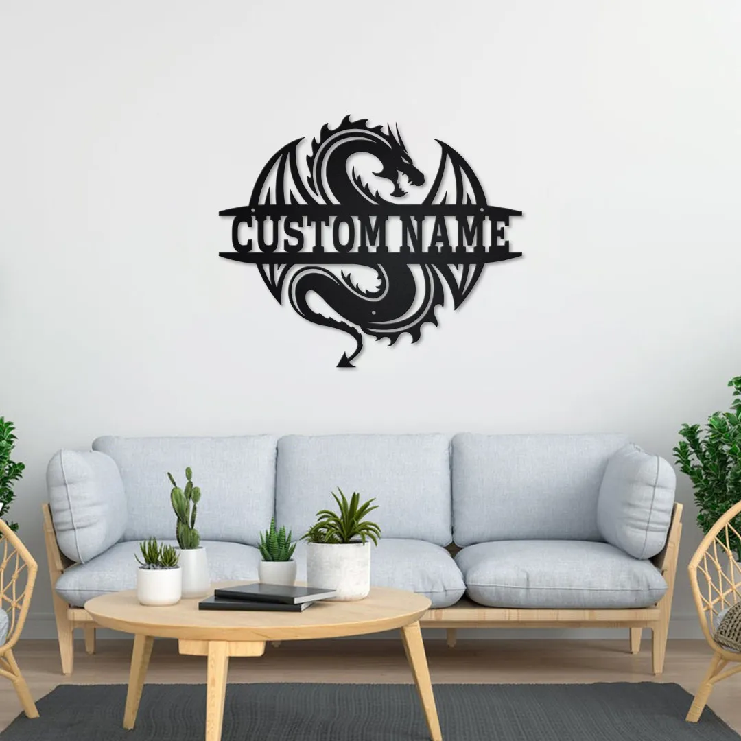 il_fullxfull.3120452195_jyg1.webp Personalized Dragon Metal Sign, Dragon Metal Wall Art, Office Wall Art, Housewarming Outdoor Metal Sign, Gifts Dragon Lover,