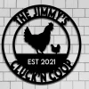 Cluck'n Coop Sign, Our Little Coop Sign, Metal Sign, Metal Chicken Coop Sign, Personalized Chicken Coop Sign, Chicks, Chicken Name Sign