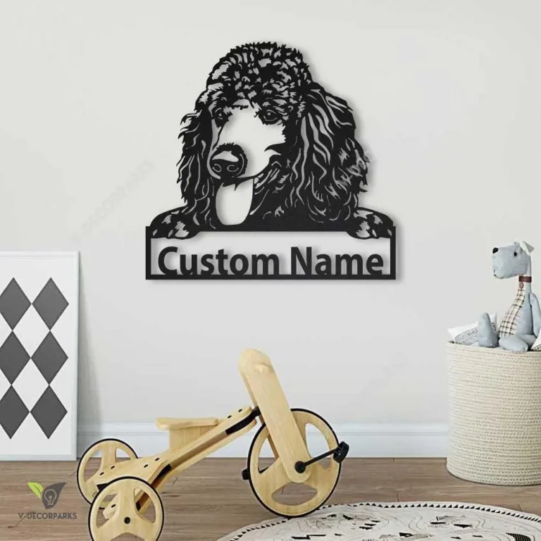 Personalized Poodle Dog Metal Sign Art, Custom Poodle Dog Metal Sign, Animal Funny, Father's Day Gift, Pet Gift