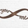 Metal Infinity Sign Decor Infinity You Me Sign Infinity Love Home Decor Infinity Wedding Gift Couple Anniversary Gift Housewarming Wall Art