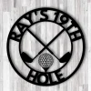 Golf Custom Name Metal Sign, Golf Sign, Bar Sign, 19th Hole, Custom Golf Sign, Man Cave, Home Bar, Game Room Sign, Fathers Day, Golf