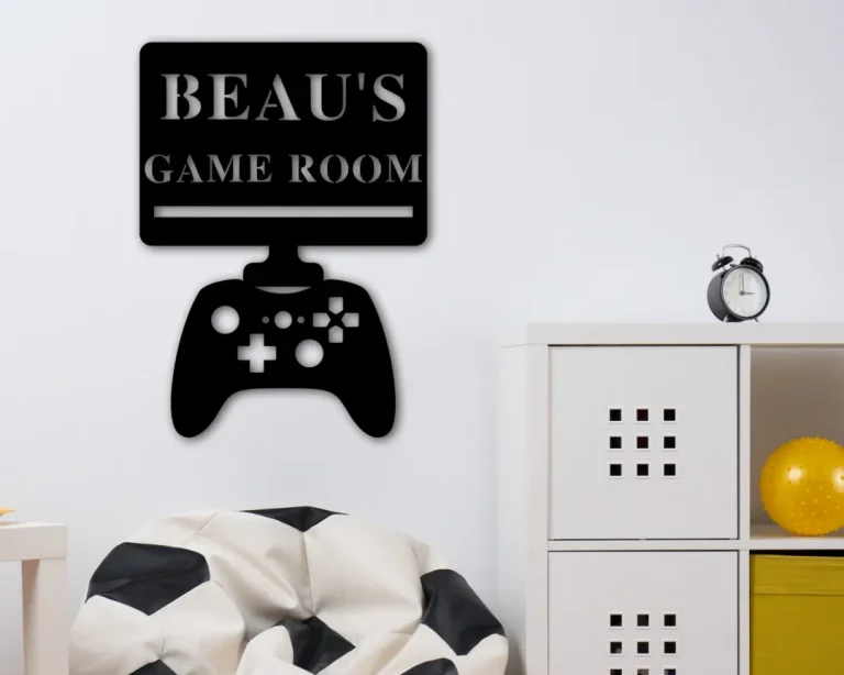 Gaming Room Metal Sign, Custom Gaming Sign, Personalized Gamer Sign, Pc Gamer Sign, Gamer Gift, Boys Room Decor, Game Room Decor, Controller