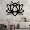 Lotus Flower Metal Sign, Lotus Wall Art, Yoga Wall Decor, Flower Sign, Yoga Lovers Gift, Namaste Wall Decor, Bedroom Decor, Signs For Home