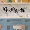 Bon Appetit Sign, Bon Appetit Metal Sign, Metal Word Sign, Kitchen Sign, Kitchen Wall Art, Kitchen Wall Du00e9cor, Dining Room Decor, Metal Art