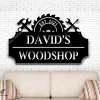 Personalized Workshop Metal Sign, Metal Workshop Sign, Custom Workshop Sign, Garage Sign, Fathers Day Gift, Dad's Workshop Sign