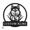 Personalized Wolf Monogram Metal Sign Art, Custom Wolf Monogram Metal Sign, Wolf Monogram Gifts Funny, Animal Gift, Animal Custom