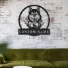 Personalized Wolf Monogram Metal Sign Art, Custom Wolf Monogram Metal Sign, Wolf Monogram Gifts Funny, Animal Gift, Animal Custom