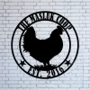 Personalized Metal Chicken Coop Sign, Our Little Coop Sign, Metal Chicken Farm Signs, Hen House Sign Metal Sign For Chicken Coop