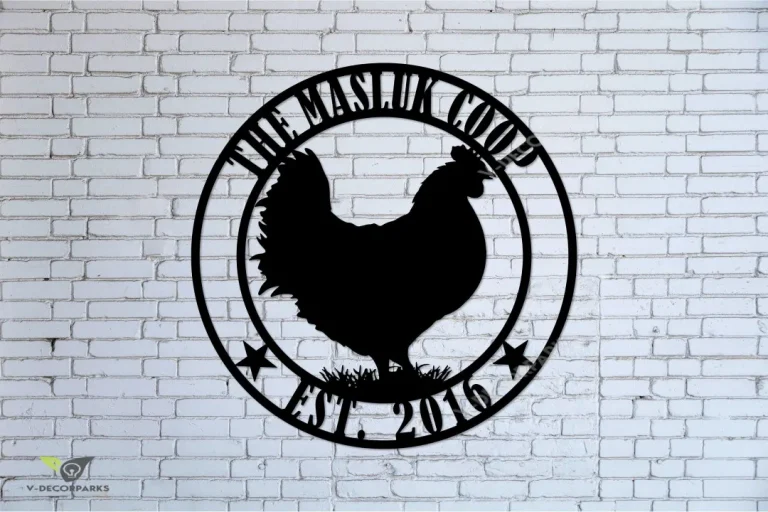 Personalized Metal Chicken Coop Sign, Our Little Coop Sign, Metal Chicken Farm Signs, Hen House Sign Metal Sign For Chicken Coop