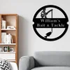 Custom Fishing Sign, Bait Shop Metal Sign, Bait & Tackle Sign, Fishing Shack Decor, Father's Day Gift, Fish Camp Sign, Fishing Hole Sign