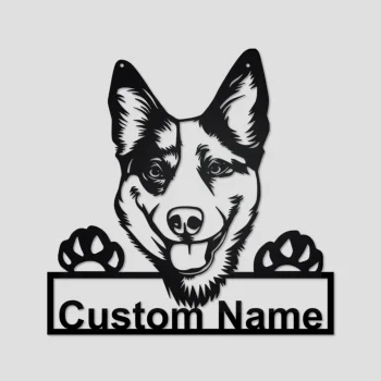 Personalized Australian Cattle Dog Metal Sign, Australian Cattle Dog Metal Wall Art, Dog Metal Sign, Australian Cattle Dog Lover Gift,