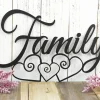 Metal Family Sign, Metal Wall Art, Metal Signs, Hanging Metal Sign