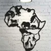 Africa Metal Wall Decor, Metal Wall Art, Metal Wall Hangings Metal Signs, Interior Decoration, Housewarming Gifts, Living Room Decor