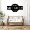 She Shed Personalized Metal Outdoor Sign, Established Date Sign, Gift For Her, She Shed,metal She Shed Sign, Custom She Shed Sign, Mom Cave