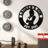 Gym Sign, Personalized Home Gym Sign, Custom Metal Gym Sign, Home Gym Sign, Cross Fit Sign