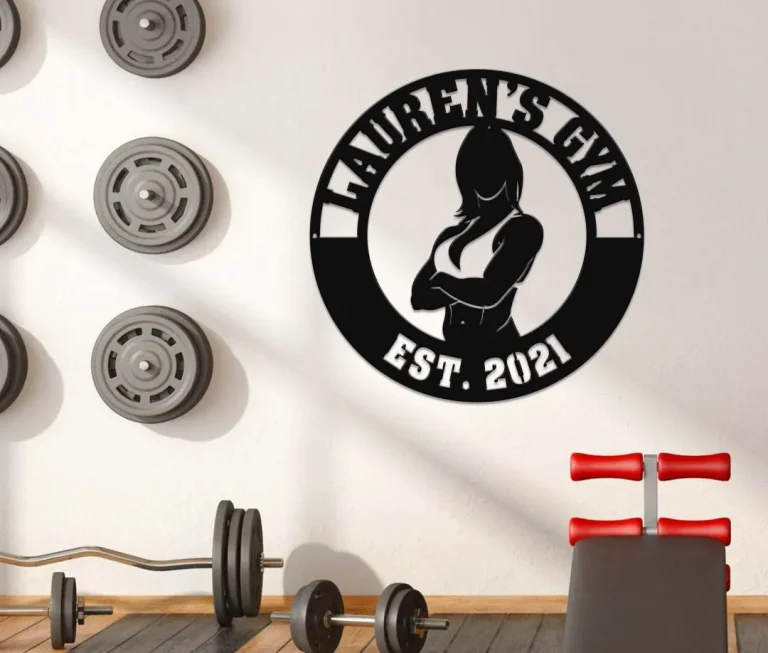 Gym Sign, Personalized Home Gym Sign, Custom Metal Gym Sign, Home Gym Sign, Cross Fit Sign