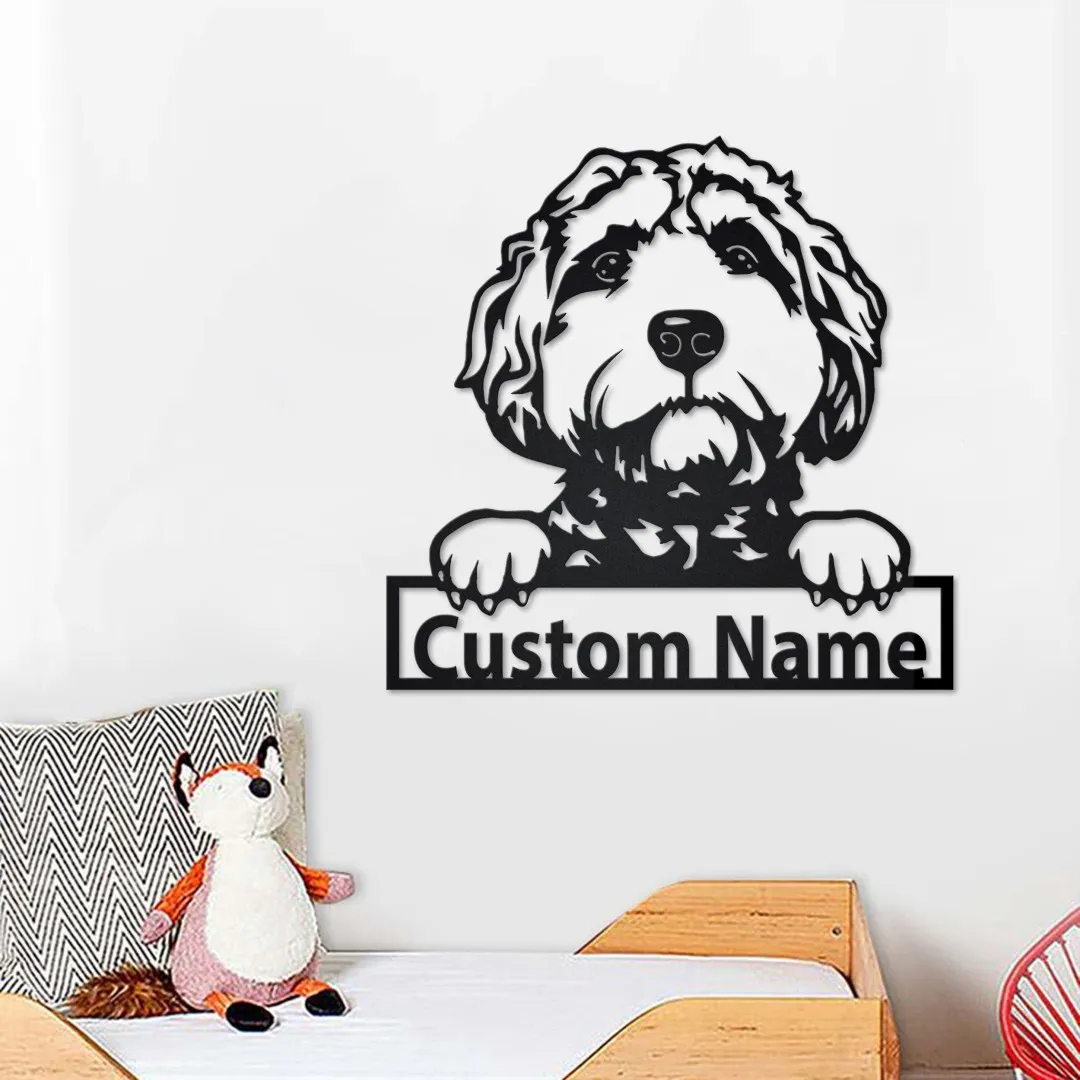 il_fullxfull.3173380184_pa6m.webp Personalized Goldendoodle Metal Sign, Goldendoodle Metal Wall Art, Dog Metal Sign, Goldendoodle Gift, Goldendoodle Lover Gift Goldendoodle
