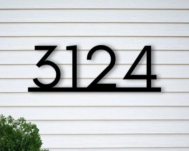 Porch Sign, Metal Address Sign, Modern Address Numbers, Metal Address Numbers, Custom Address Sign, Housewarming Gift,
