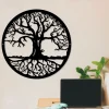 Tree Of Life Wall Art, Woodland Decor, Rustic Decor, Tree Of Life Wall Decor, Round Tree Sign, Metal Home Decoration,outdoor Family Tree Art