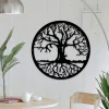 Tree Of Life Wall Art, Woodland Decor, Rustic Decor, Tree Of Life Wall Decor, Round Tree Sign, Metal Home Decoration,outdoor Family Tree Art