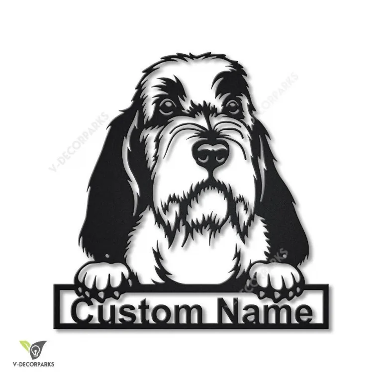 Personalized Petit Basset Griffon Vendéen Dog Metal Sign Art, Custom Petit Basset Griffon Vendéen Dog Metal Sign, Dog Gift, Animal Funny