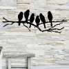 Birds On Branch Wall Art, Bird Branch Home Decor, Birds Wall Decor, Metal Wall Art Sign, Metal Birds On Branch, 003